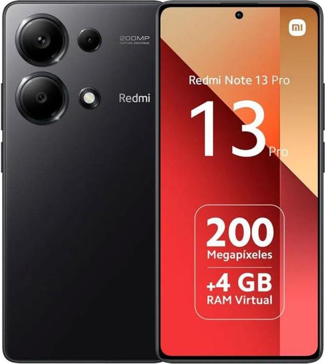 Produktbild Xiaomi Redmi Note 13 Pro (512 GB, Midnight Black, 6.67", Hybrid Dual SIM, 200 Mpx, 4G)