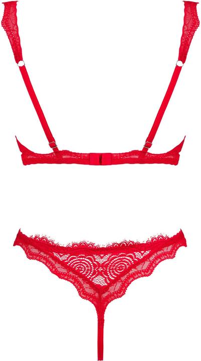 Produktbild Obsessive Bergamore 2teiliges offenes BHSet Rot (M/L)