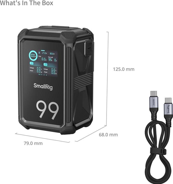 Image du produit SmallRig Videokamera-Akku X-Touch Smart Triple-Proof V-Mount X99 (Batterie de l'appareil photo)
