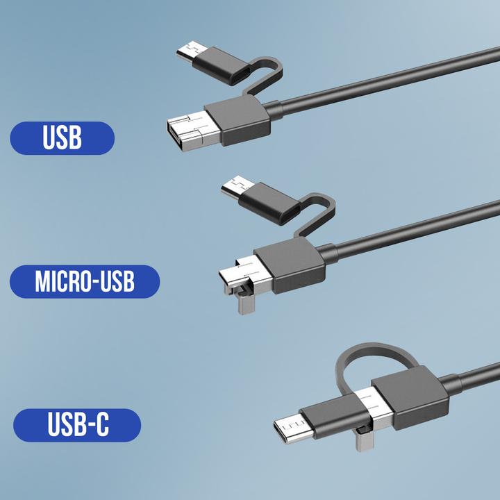 Actual product image Avizar Endoscope Camera USB-C, Micro-USB, USB Connectors