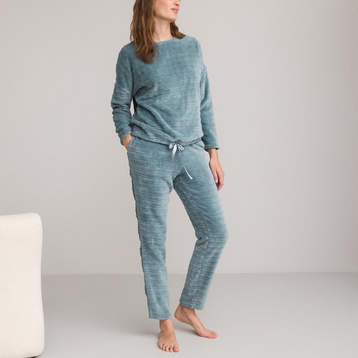Produktbild La Redoute Collections Fleece-Pyjama mit langen Ärmeln (34)