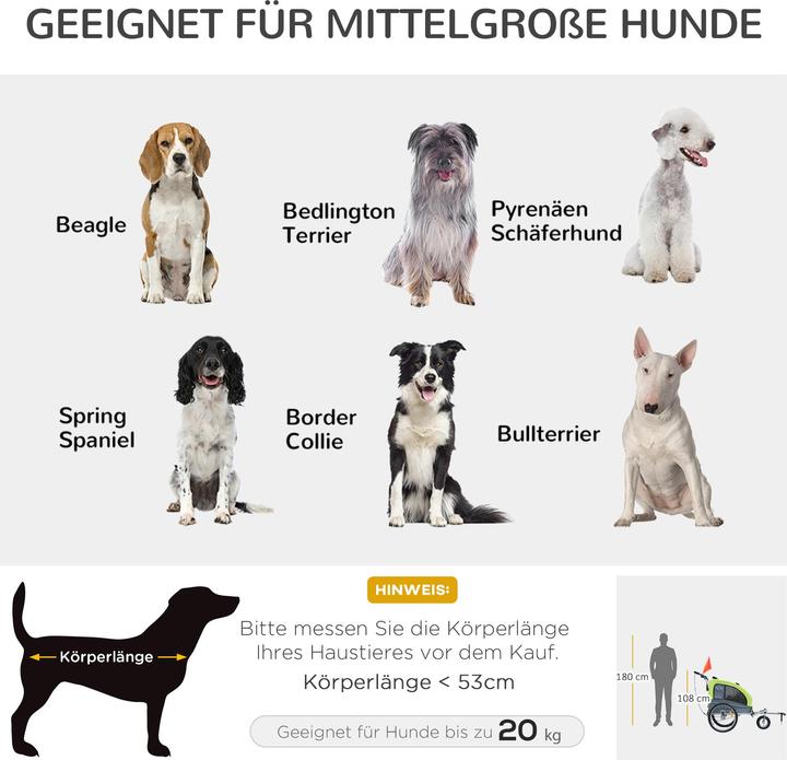 Actual product image PawHut Dog trailer