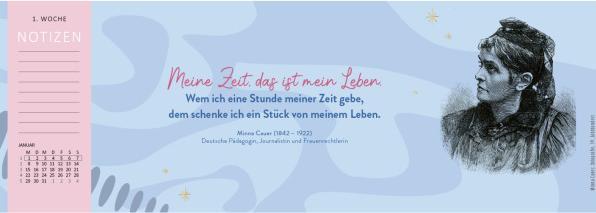 Produktbild Tischkalender Kluge Frauen, die unsere Welt bewegten 2024 (297 x 115 mm, Deutsch)