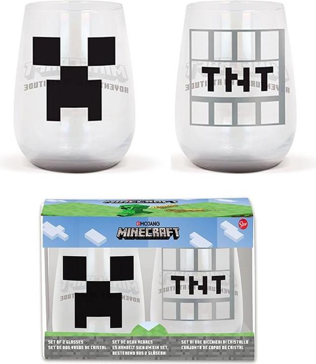 Actual product image Stor Minecraft - Creeper Two glasses (0.51 l, 2 x)