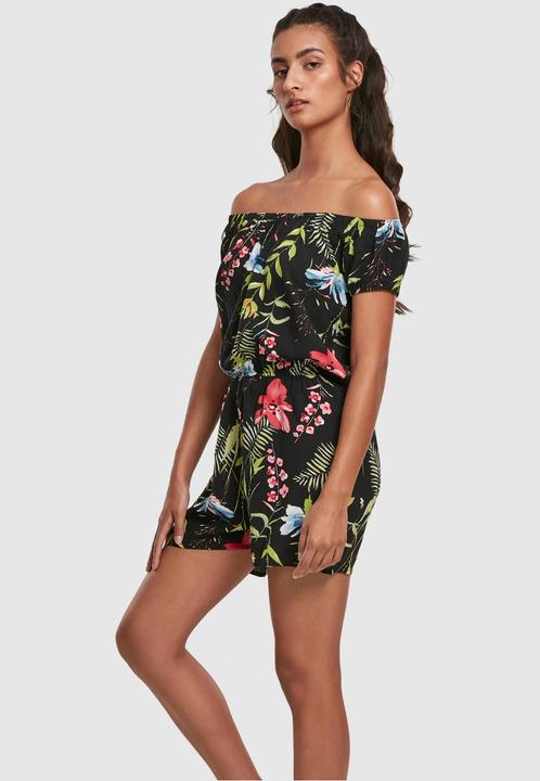 Image du produit Urban Classics Ladies AOP Off Shoulder Short Jumpsuit (XS)