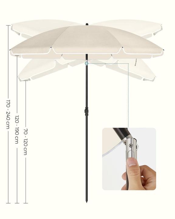 Actual product image Songmics Parasol for the beach (2 m)