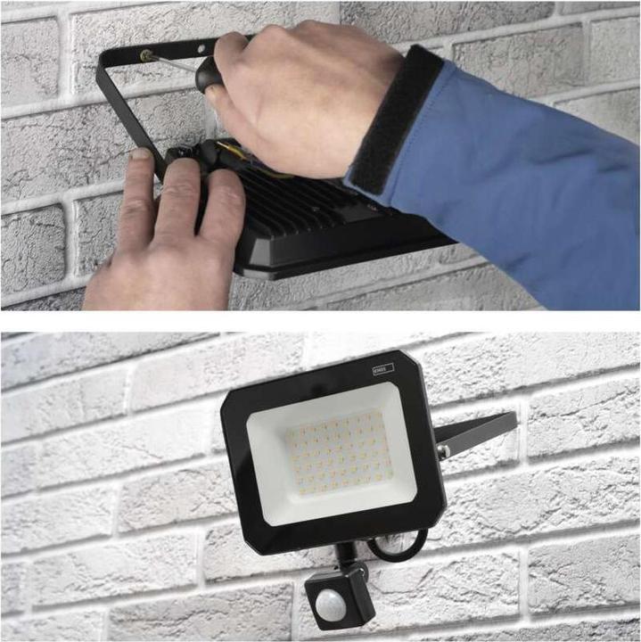Actual product image Emos LED reflector SIMPO with motion sensor, 50 W, neutral white (5000 lm)