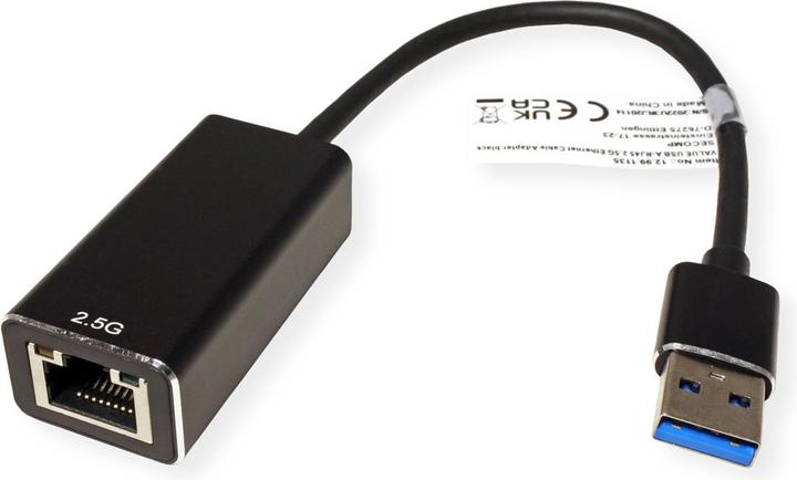 Immagine prodotto Value Convertitore da USB 3.2 Gen 1 Tipo A a 2,5 Gigabit Ethernet (USB, RJ45 2.5 Gigabit Ethernet (1x))