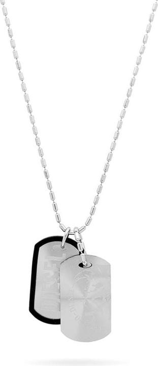 Image du produit Diesel Double Dogtags (Acier inoxydable, 60 cm)