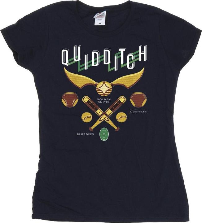 Actual product image Womens/Ladies Quidditch Bludgers Quaffles Cotton T-Shirt (S)