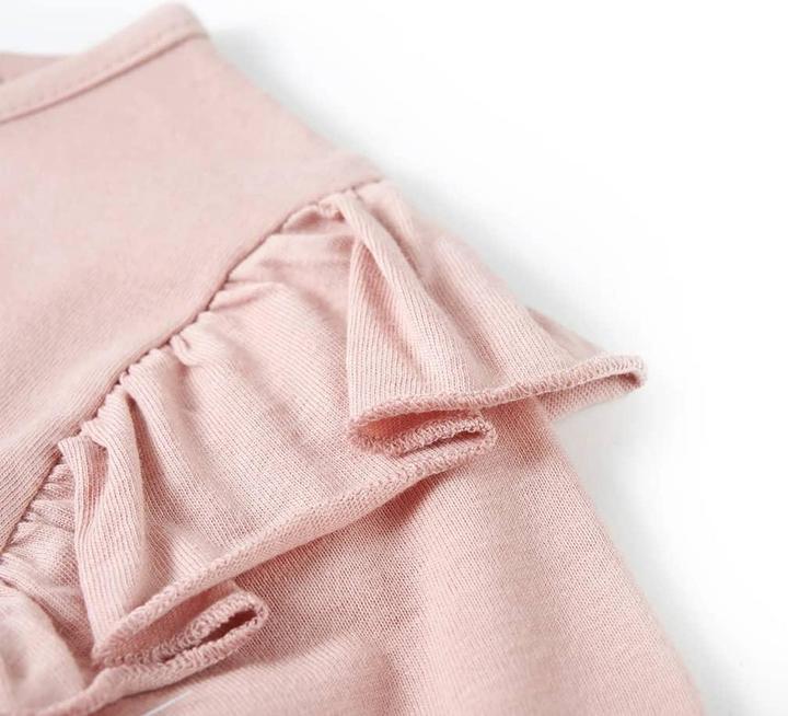 Image du produit VidaXL T-shirt manches longues enfant Rose 128,Matière : 100 % coton,Couleur (128)