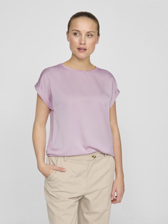 Actual product image Vila Round neckline top with short sleeves (34)