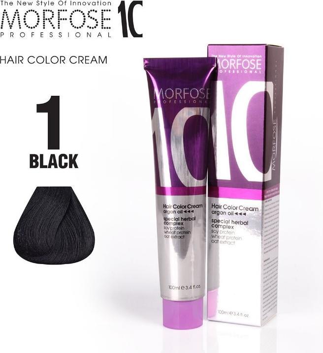Morfose (1) Haarfarbe Schwarz 100ml (Schwarz)