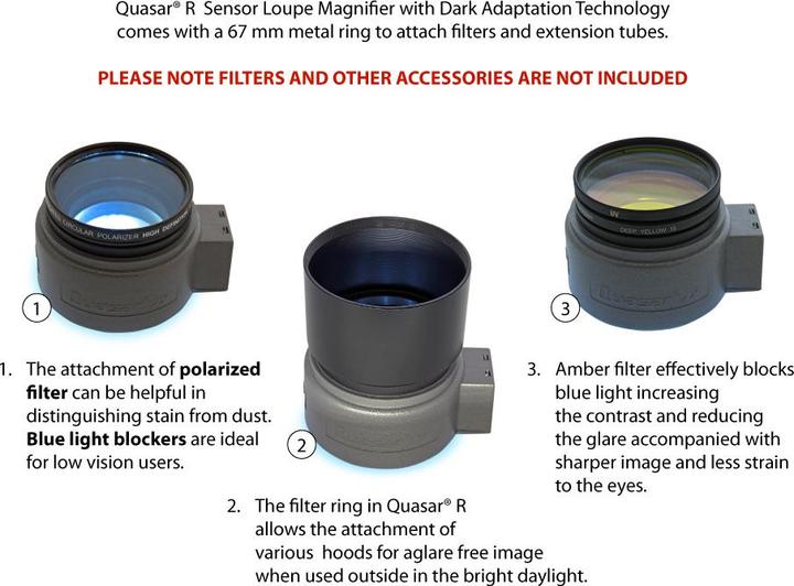 Image du produit Visible Dust Quasar R 5x Loupe à capteur d'adaptation à l'obscurité