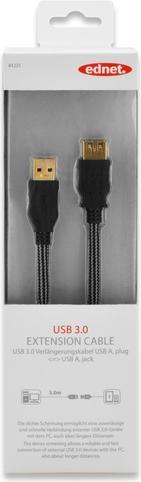 Produktbild ednet Verlängerungskabel (3 m, USB 3.1)