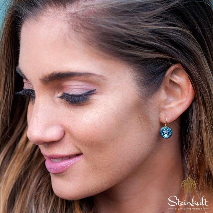 Image du produit Steinkult Boucles d'oreilles avec cristaux taillés "Sia (Cristallin)