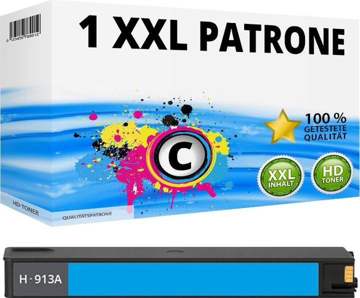 Produktbild Druckfuxx 1x XXL TINTE PATRONEN für HP 913A PageWide Pro 352dw 377dw 452dwt 477d