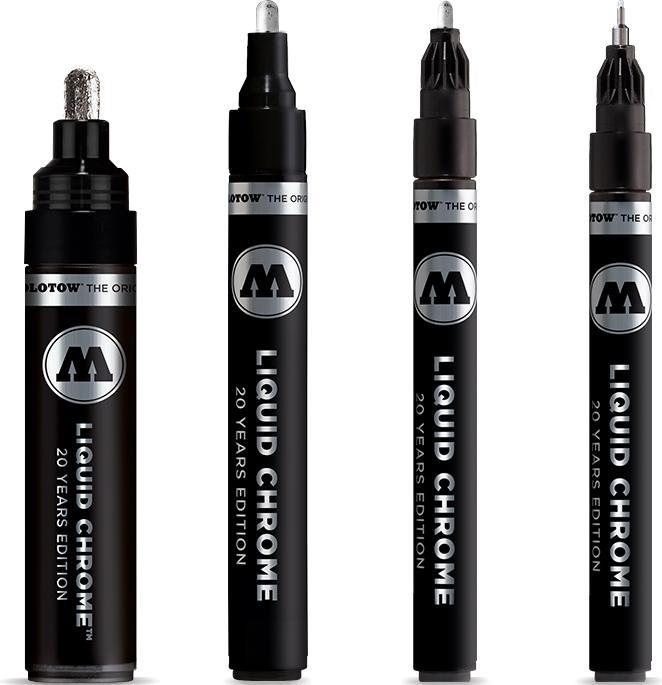 Molotow Liquid Chrome Marker Set 4 teilig