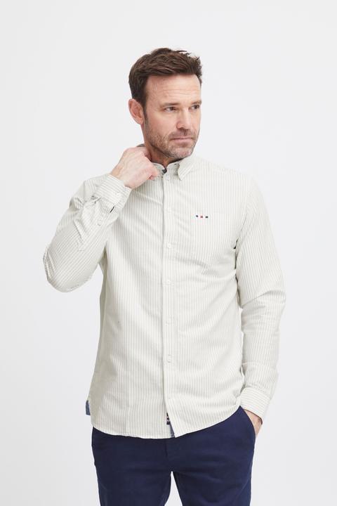 Actual product image FQ1924 FQSteven stripe oxford LS shirt 21900612 (3XL)