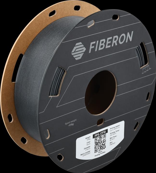 Produktbild Polymaker Fiberon™ PPS-CF10 (PP, 1.75 mm, 500 g, Schwarz)