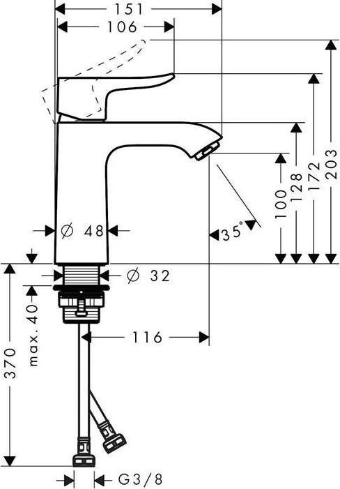 Produktbild hansgrohe Metris Chrom