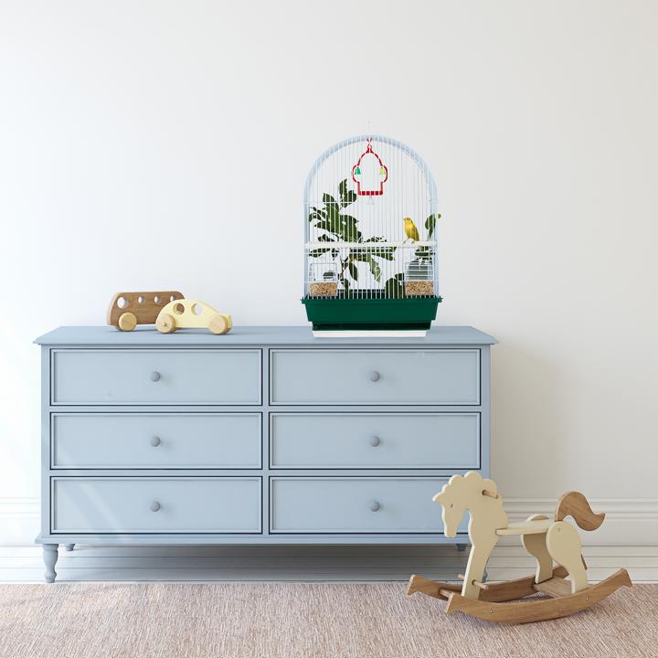Actual product image Relaxdays Small Bird Cage with Accessories