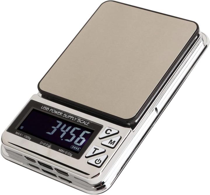 Produktbild Swissdetector Tragbare elektrische Waage Aufladbar durch USB - 0,01 X 1000g