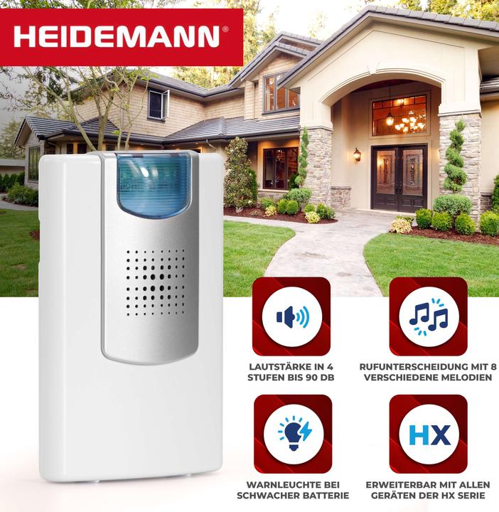 Image du produit Heidemann Set de carillon sans fil HX Flashlight (avec flash) (Sans fil)