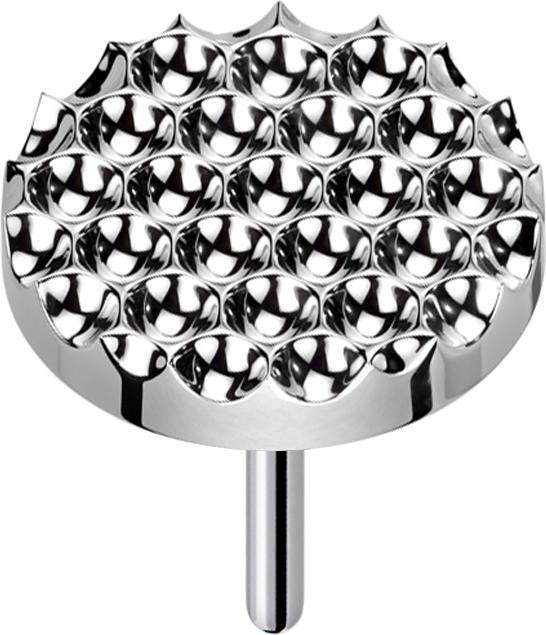 Immagine prodotto Star Piercing Disco diamantato a puntini Threadless, argento (senza ottone, Titanio G23)