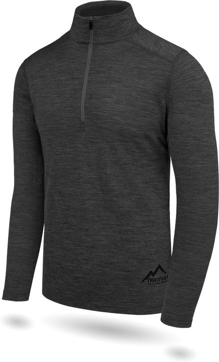Immagine prodotto Normani Herren Merino Langarm mit 1/4 Zipper Canberra - 1583 (4XL)