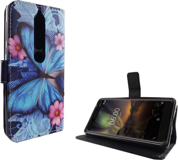 Produktbild König Design Hülle Handy Schutz für Nokia 6 (2018) Case Cover Tasche Wallet Etui Haynhülle (Nokia 6 (2018))