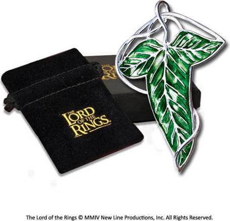 Produktbild Noble Collection Herr der Ringe Brosche Elbische Blattbrosche (versilbert)