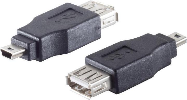 Produktbild Shiverpeaks ®-BASIC-S--USB Adapter Typ A Kupplung auf Mini USB B 5p Stecker (Mini USB, USB-A)