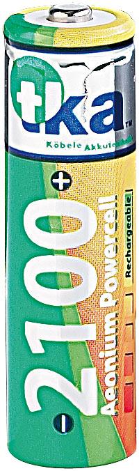Immagine prodotto TKA Batteria ibrida ricaricabile AA Mignon Aeonium Powercell set da 4 (4 pz., AA, 2100 mAh)