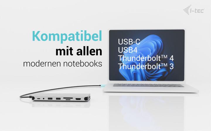 Immagine prodotto i-tec Dock USB-C Nano 3x LCD (USB-C, 3 Porti)