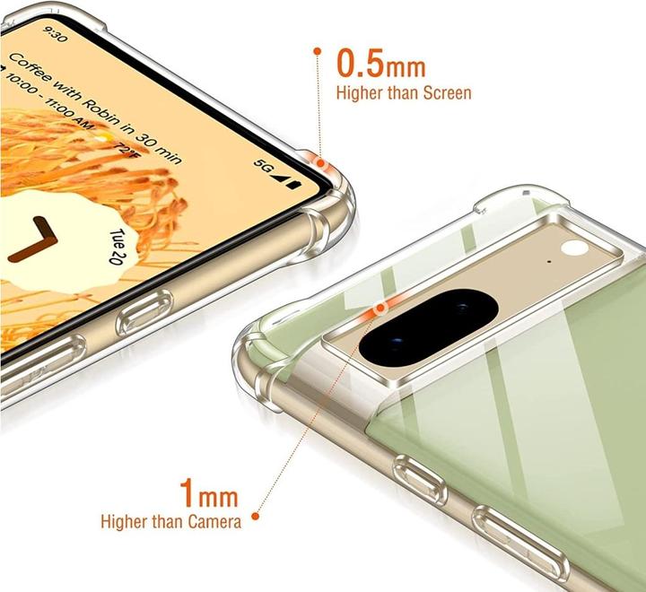 Image du produit Screenguard Google Pixel 7 Cover Crystal Soft Airbag Bumper (Google Pixel 7)