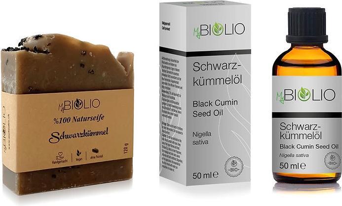 Image du produit MyBiolio Huile de cumin noir & Savon naturel cumin noir (Huile pour le corps, 50 ml)