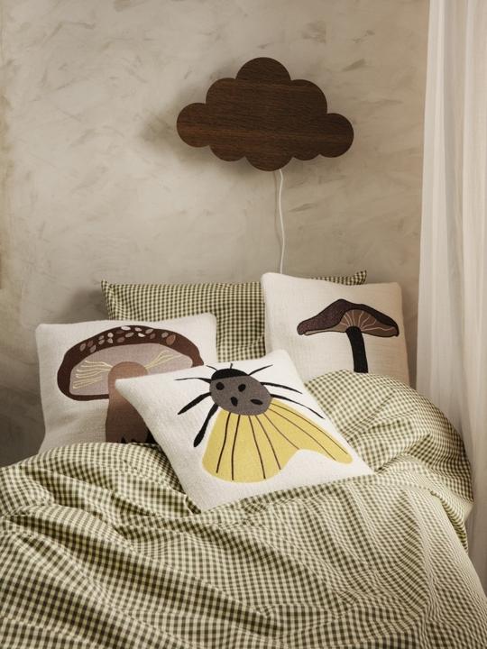 Actual product image Ferm Living Bed linen set, 100x140 and 40x45 cm, lemon/olive