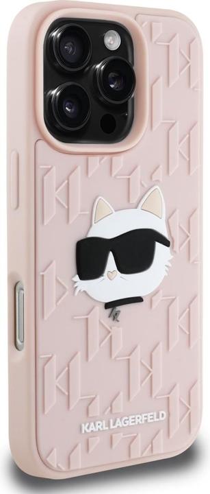 Immagine prodotto Karl Lagerfeld Etui 3D Rubber Monogram & Choupette for iPhone 16 Pro Max pink (Apple iPhone 16 Pro Max)