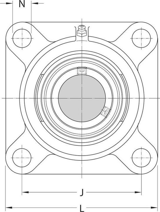 Actual product image SKF Y-bearing flanged units (Bearing housing)