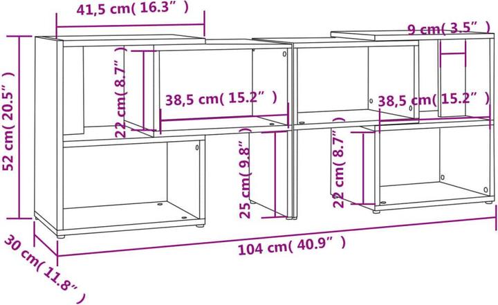 Actual product image VidaXL Loïc (104 x 30 x 52 cm)