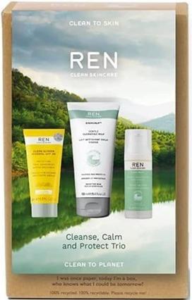 Immagine prodotto Ren Kit Clean Skincare Cleanse Calm & Protect (Panni pulizia, 50 ml)
