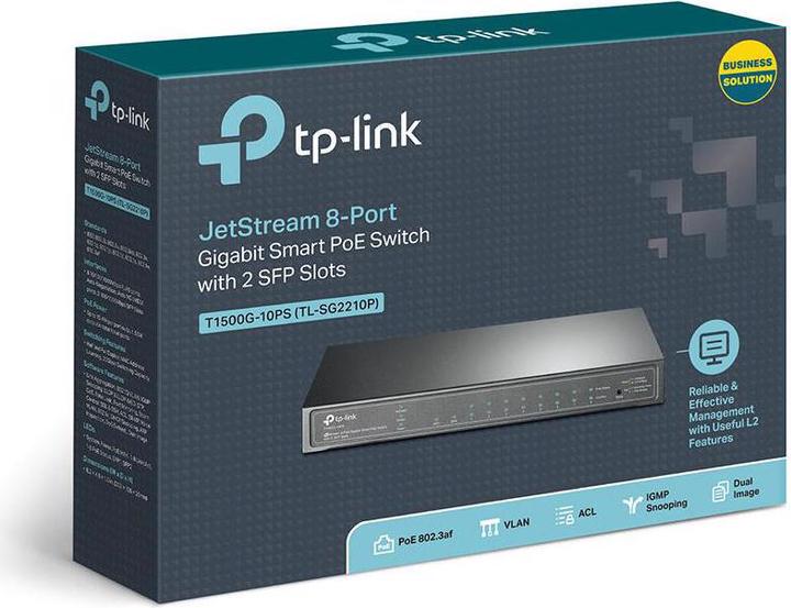 Produktbild TP-Link T1500g-10ps (8 Ports)