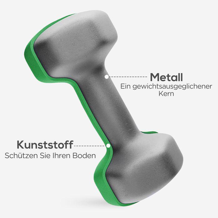 Actual product image Swisshandel24 Hanteln 6 Kurzhanteln mit Hantelständer, 2 x 1kg, 2 x 3kg, 2 x 5kg für Fitness (2 x 5 kg, 2 x 1 kg, 2 x 3 kg)