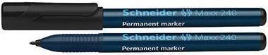 Produktbild Schneider Permanentmarker Maxx 240 Strichstärke: 1-2 mm Schreibfarbe: schwarz (Schwarz, 2 mm, 10 x)