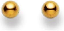 Muau Stud earrings yellow gold 750, 3mm (750/18 K Gold)