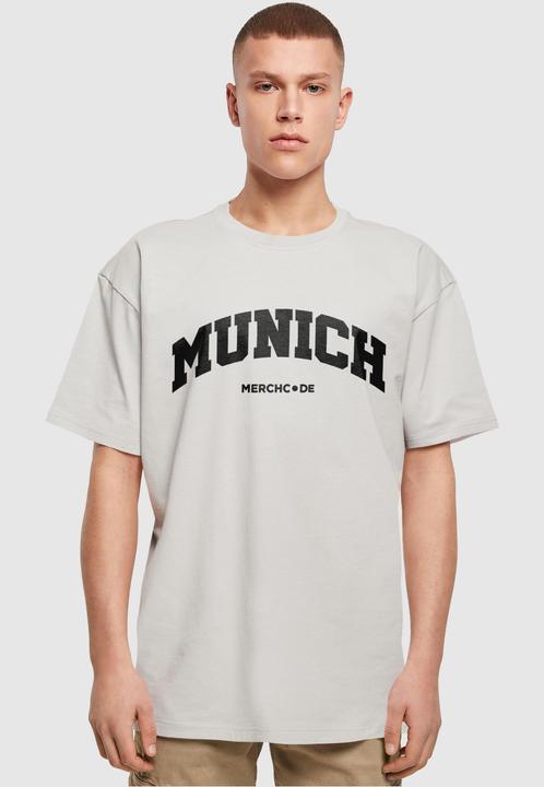 Actual product image Merchcode Munich Wording - Heavy Oversize Tee - 116381 (S)