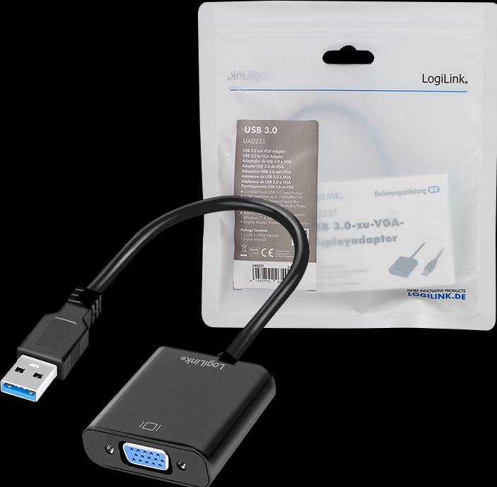 Produktbild LogiLink USB 3.0 zu VGA (VGA, 5.10 cm)