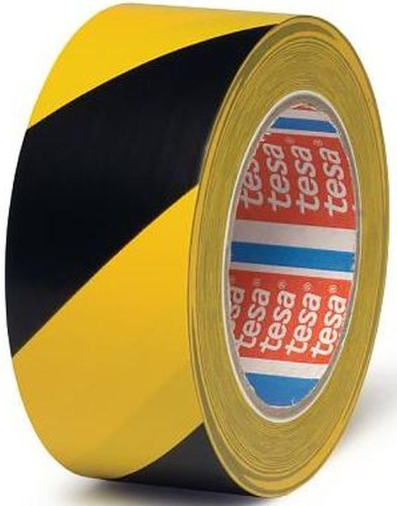 Produktbild tesa ® Markierungsb 33m:50mm schwarz/gelb (50 mm)