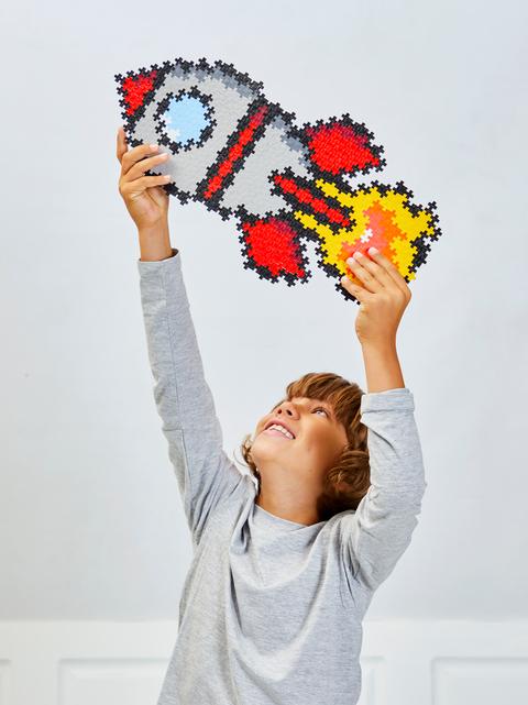 Produktbild Plus-Plus 500 Kreativ Bausteine Puzzle Rakete (500 Teile)